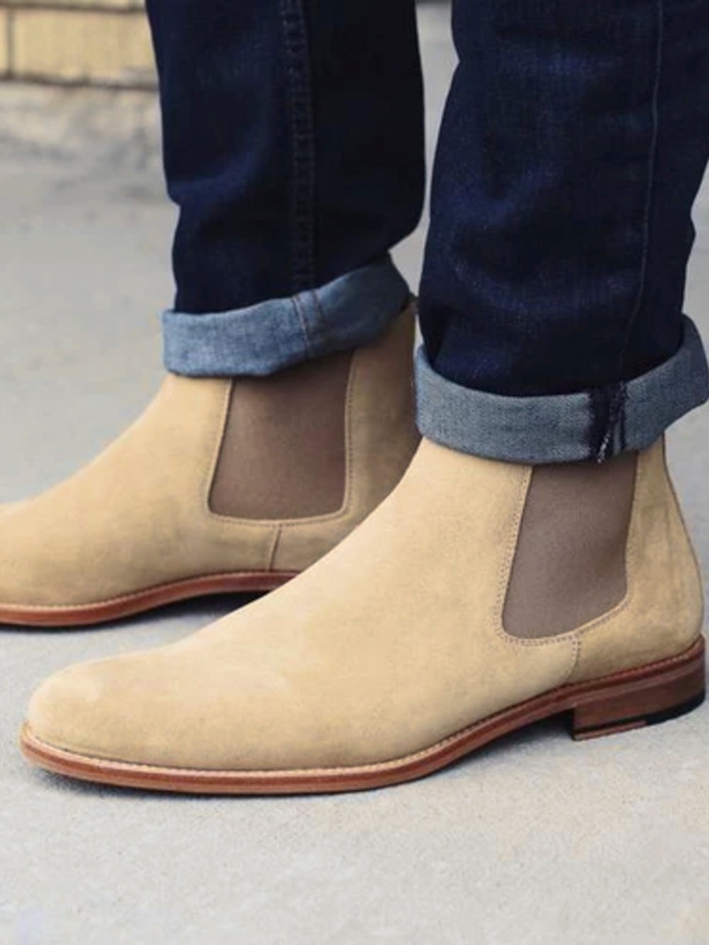TAFT The Jude Boot Tonal Brown Suede Men’s Size 10 Chelsea Boots Excellent